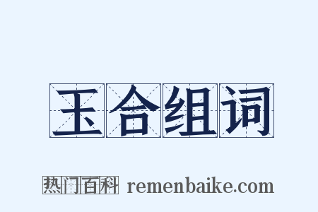 玉合组词是什么意思的图片